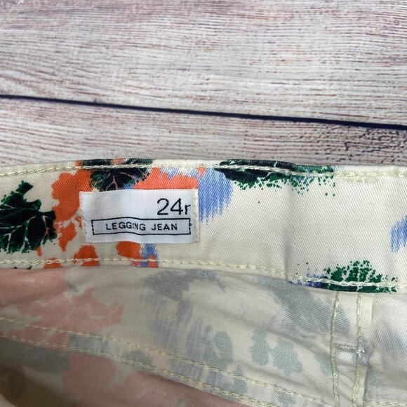 NWT Gap Large Floral Printed Legging Jeans Size 24 - Picture 3 of 6
